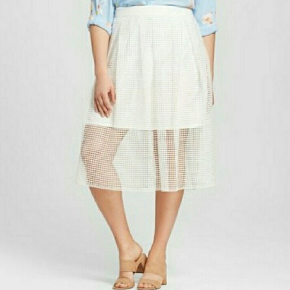 NWT who wear what midi skirt